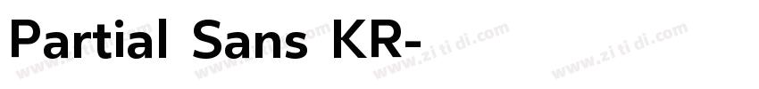 Partial Sans KR字体转换 Partial Sans KR字体转换